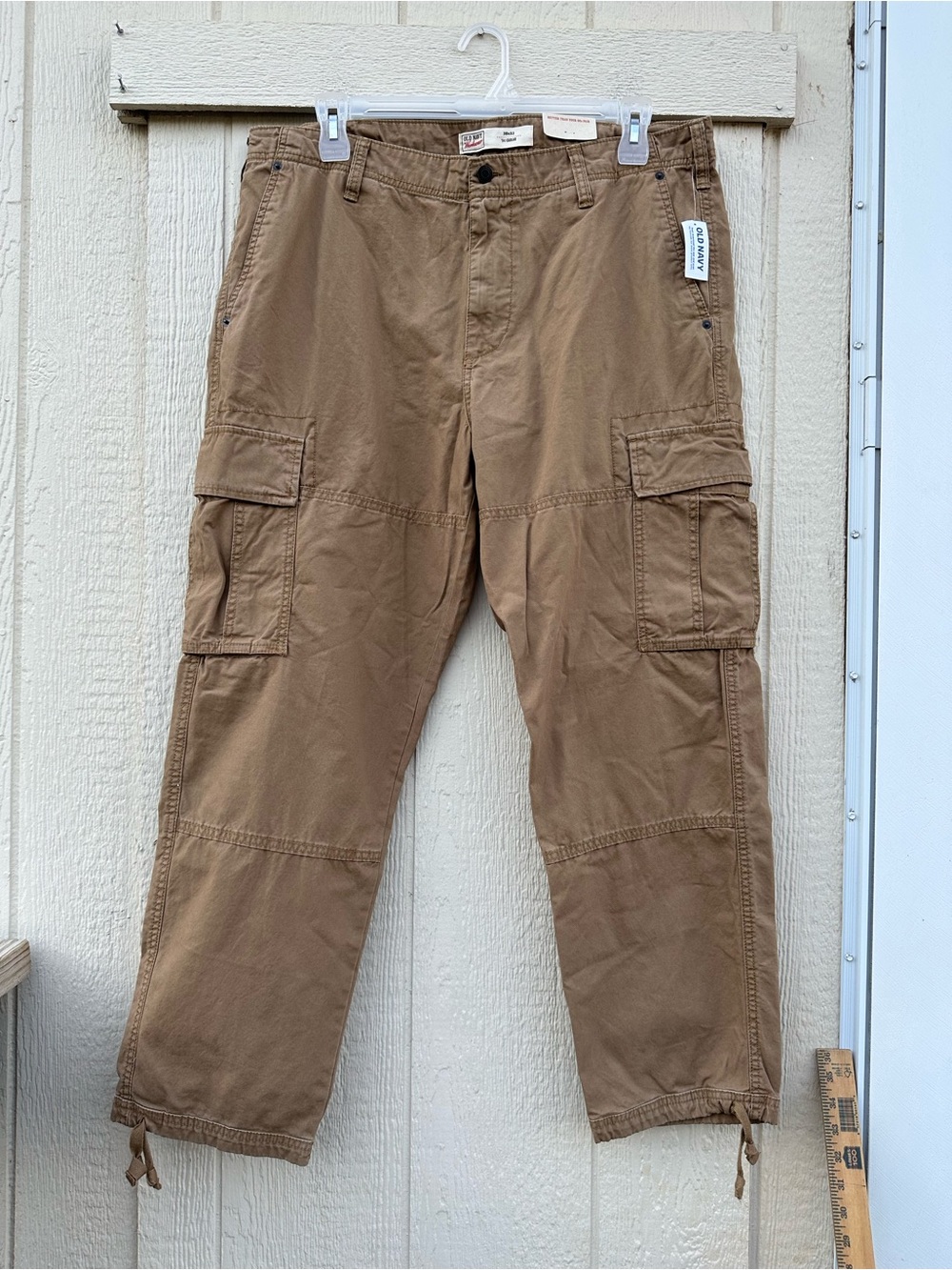 NWT Old Navy Men's 94 Cargo Workwear pants Rugged Utility Leg Drawstring  38X32